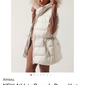 Athleta Beige Puffer Vest